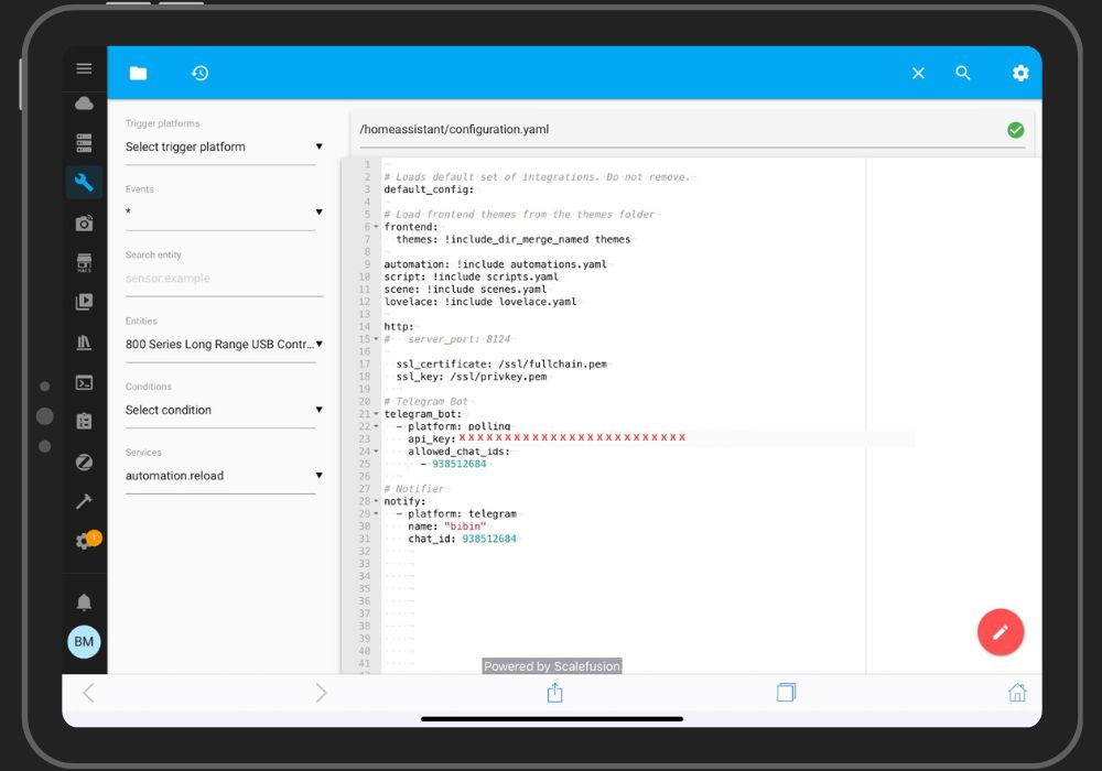 Telegram configuration.yaml