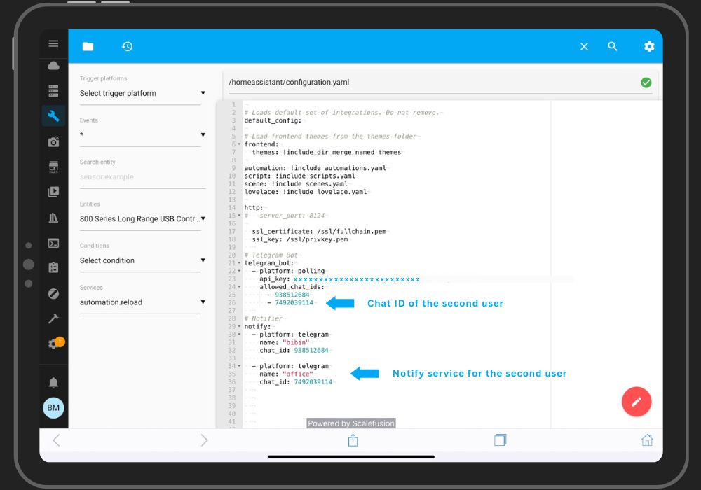 Telegram configuration.yaml